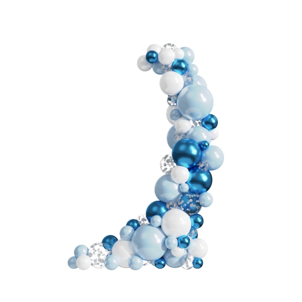Set Blauwe Latex Ballonnen Feestpakket | 149 st.