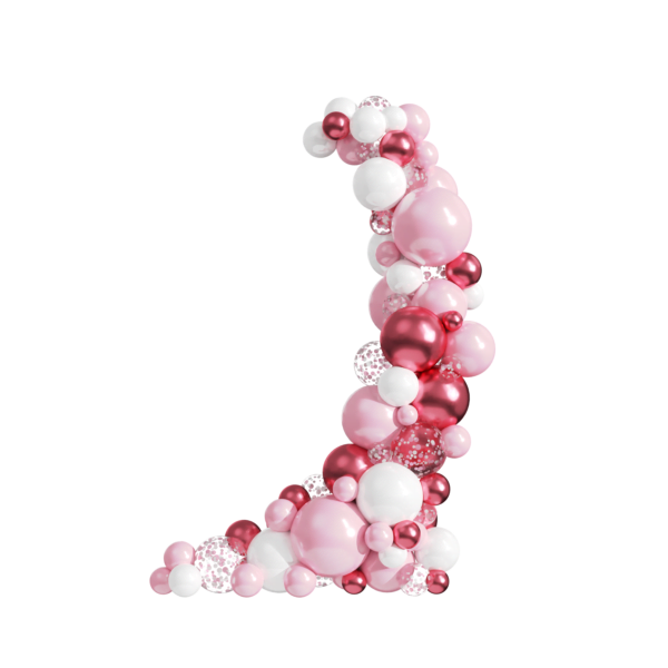 Set Roze Latex Ballonnen Papier Confetti Feestpakket |159 st.