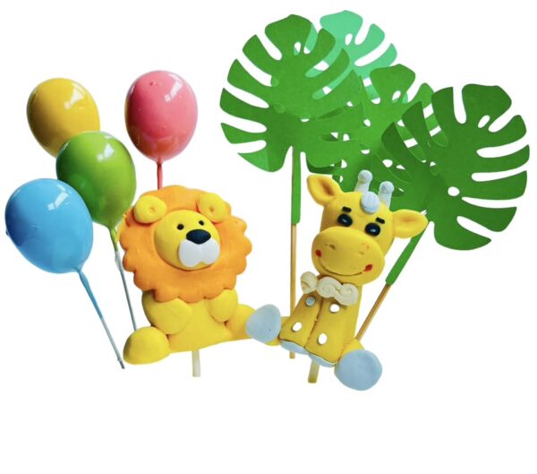 Jungle Taart Topper | Verjaardag decoratie | Dieren