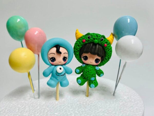 Cute Monsters Taart Topper | cake decoratie