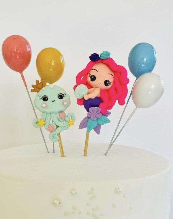 Zeemeermin Taart Topper | Cake decoratie Meisje Mermaid