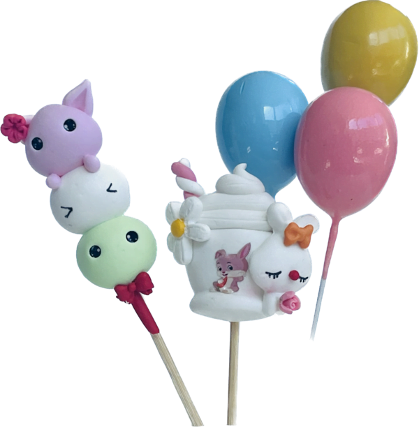 Cute Mochi Ijs Taarttopper | Cake decoratie Ijsje Milkshake
