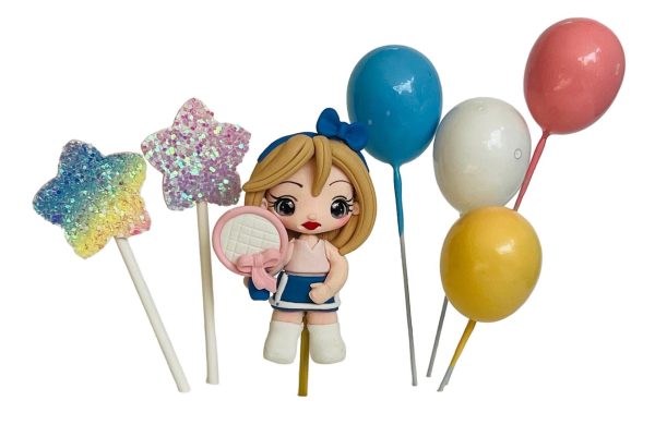 Tennis Taarttopper Meisje - Cake Decoratie