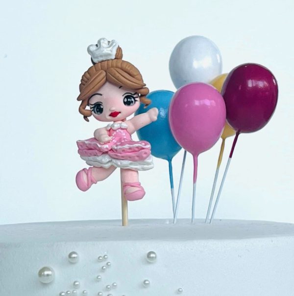 Ballerina Taarttopper Ballet Danseres Cake Decoratie Roze Tutu